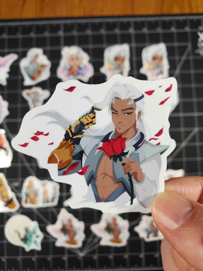 Overwatch 2 Lifeweaver Hero Spray's Sticker Set | 24 High Quality Glossy Vinyls