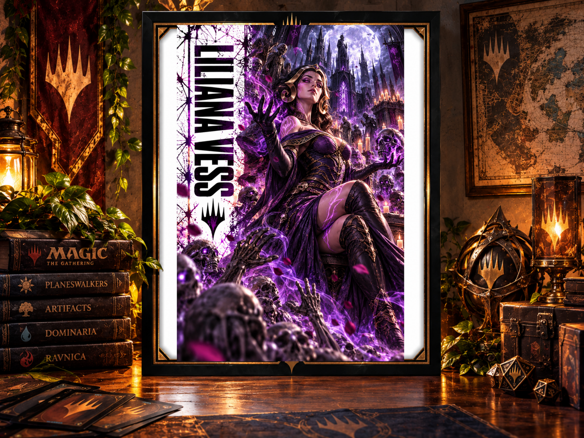 Magic The Gathering Liliana 13x19 Art Print Poster | Choose 1 or Complete Set