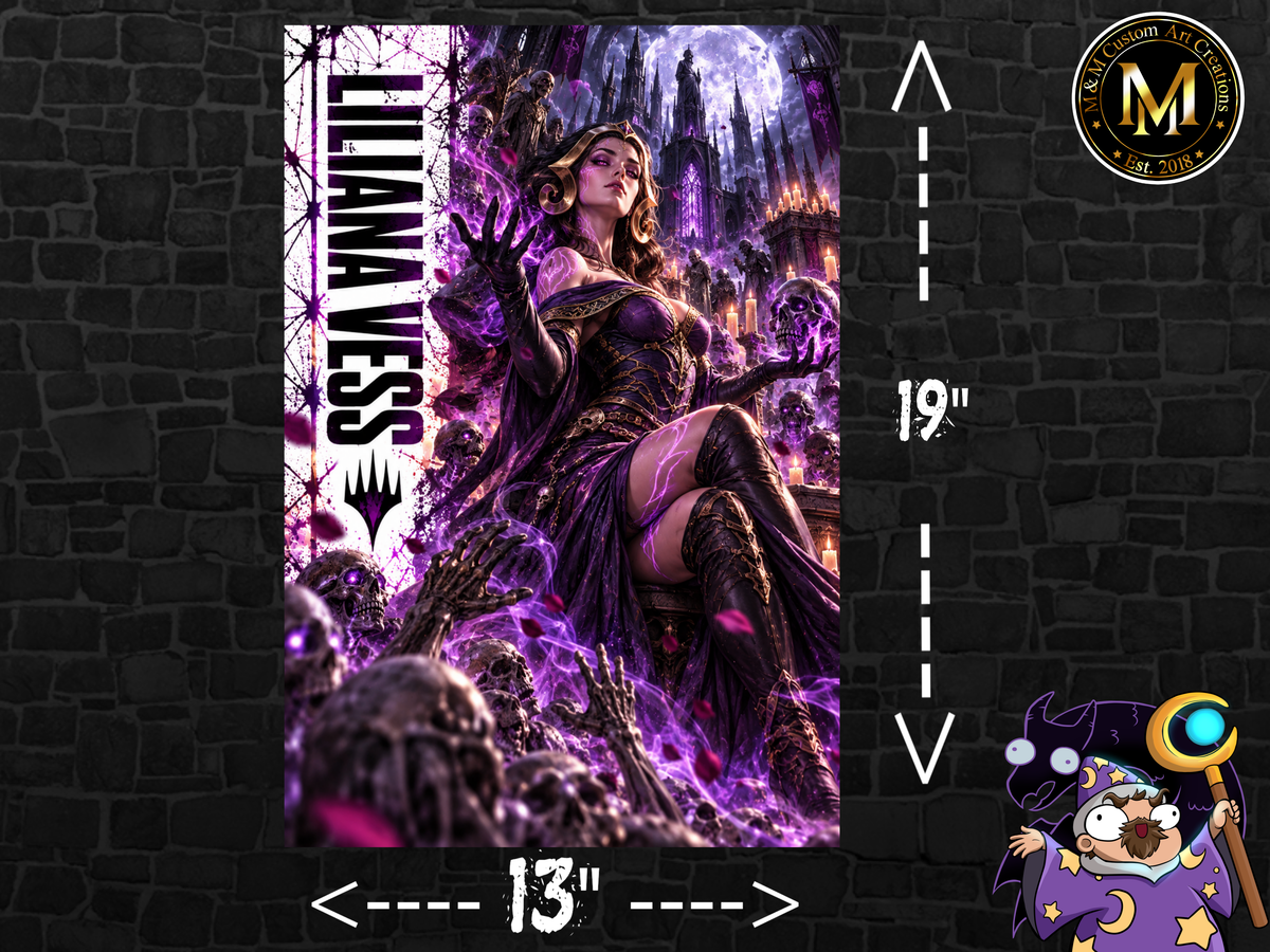 Magic The Gathering Liliana 13x19 Art Print Poster | Choose 1 or Complete Set