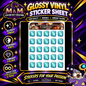 Machinist Soul Crystal from Final Fantasy Glossy Vinyl Sticker SHEETS