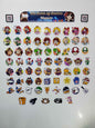 Mario Party Superstars Fridge Magnet Set | 68 Glossy Vinyl Collectible Magnets
