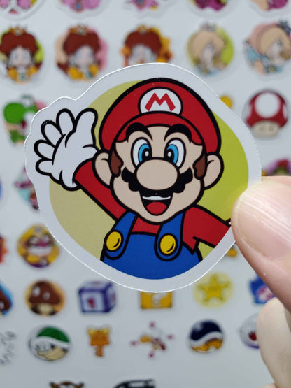 Mario Party Superstars Fridge Magnet Set | 68 Glossy Vinyl Collectible Magnets