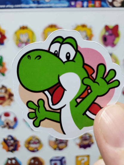 Mario Party Superstars Fridge Magnet Set | 68 Glossy Vinyl Collectible Magnets