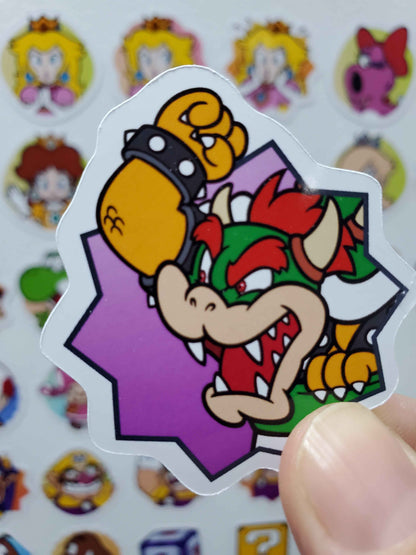 Mario Party Superstars Fridge Magnet Set | 68 Glossy Vinyl Collectible Magnets
