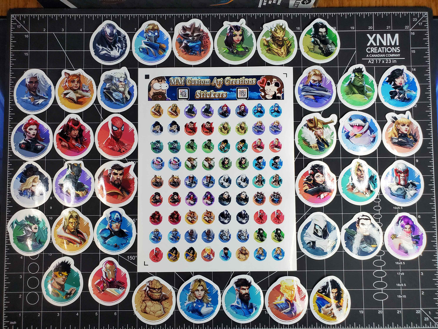 Marvel Rivals Playable Characters Sticker Set | 37 High Quality Glossy Stickers