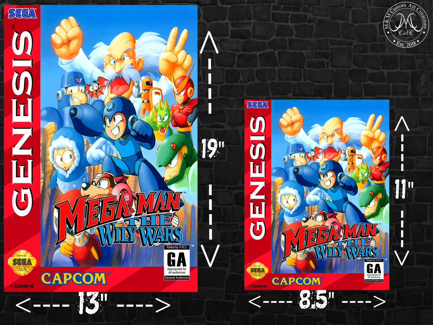 Mega Man Poster Prints | High-Quality Video Game Art | Retro Gaming Decor