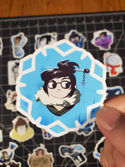 Overwatch 2 Mei Hero Spray's Sticker Set | 26 High Quality Glossy Vinyls