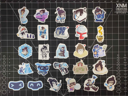 Overwatch 2 Mei Hero Spray's Sticker Set | 26 High Quality Glossy Vinyls