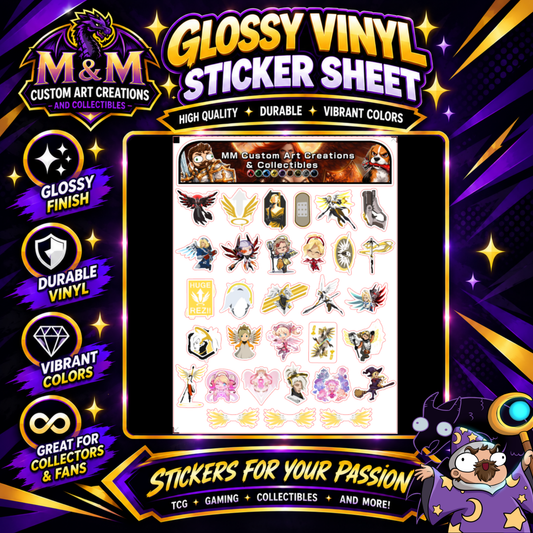 Mercy from Overwatch 2 Glossy Vinyl Sticker SHEETS