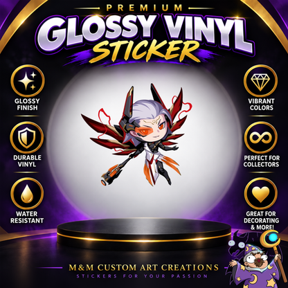 Mercy from Overwatch 2 Glossy Vinyl Sticker SHEETS