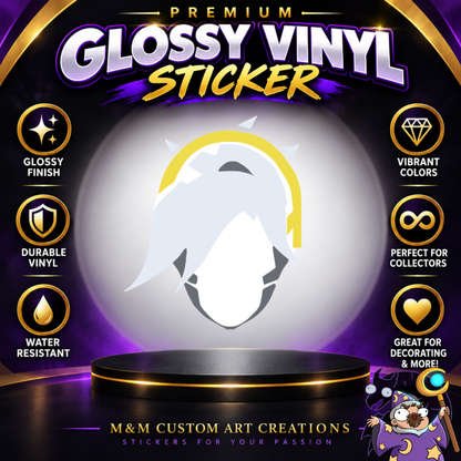 Mercy from Overwatch 2 Glossy Vinyl Sticker SHEETS