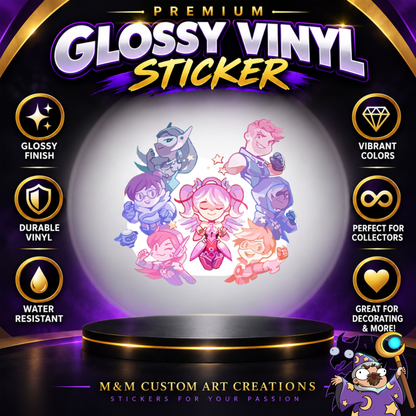 Mercy from Overwatch 2 Glossy Vinyl Sticker SHEETS