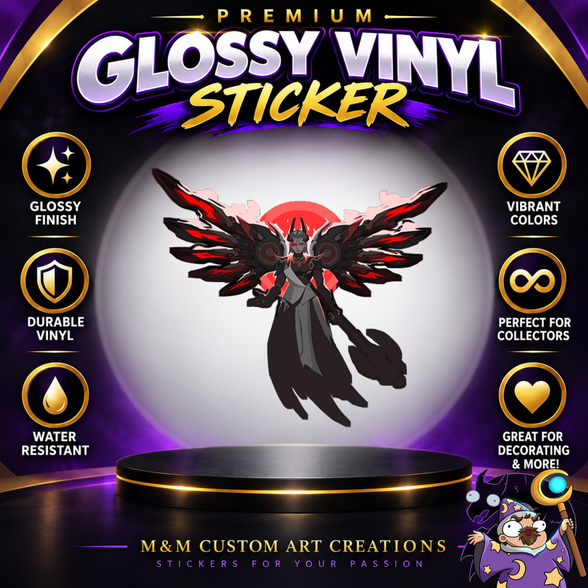 Mercy from Overwatch 2 Glossy Vinyl Sticker SHEETS