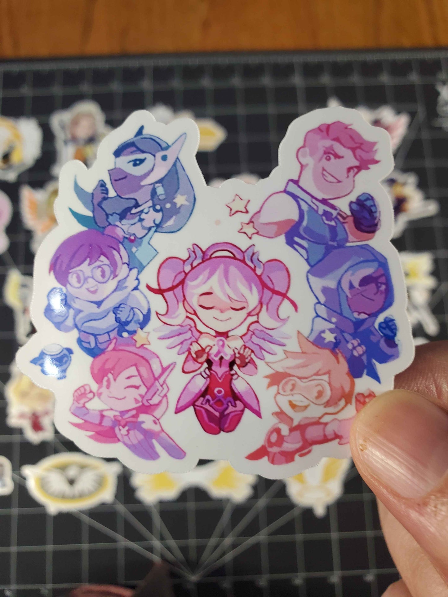 Overwatch 2 Mercy Hero Spray's Sticker Set | 29 High Quality Glossy Vinyls