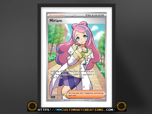 Miriam Pokémon Trainer Card Poster Print | Art from Paldea Region | Pokémon Wall Art
