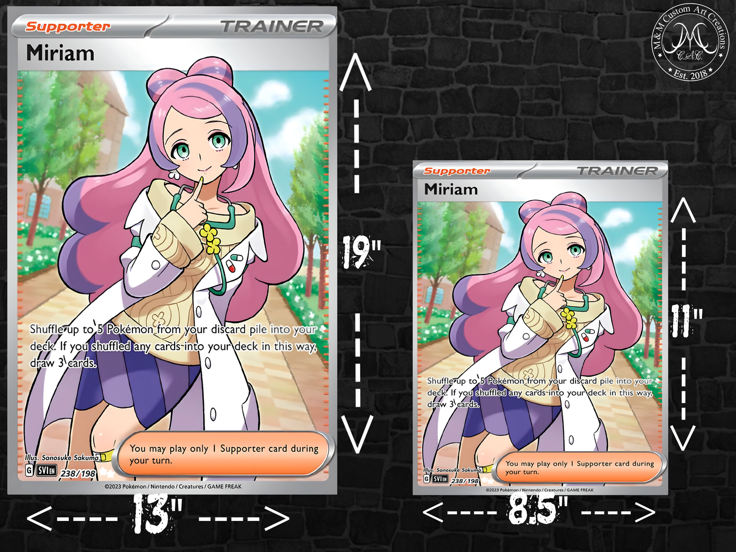 Miriam Pokémon Trainer Card Poster Print | Art from Paldea Region | Pokémon Wall Art