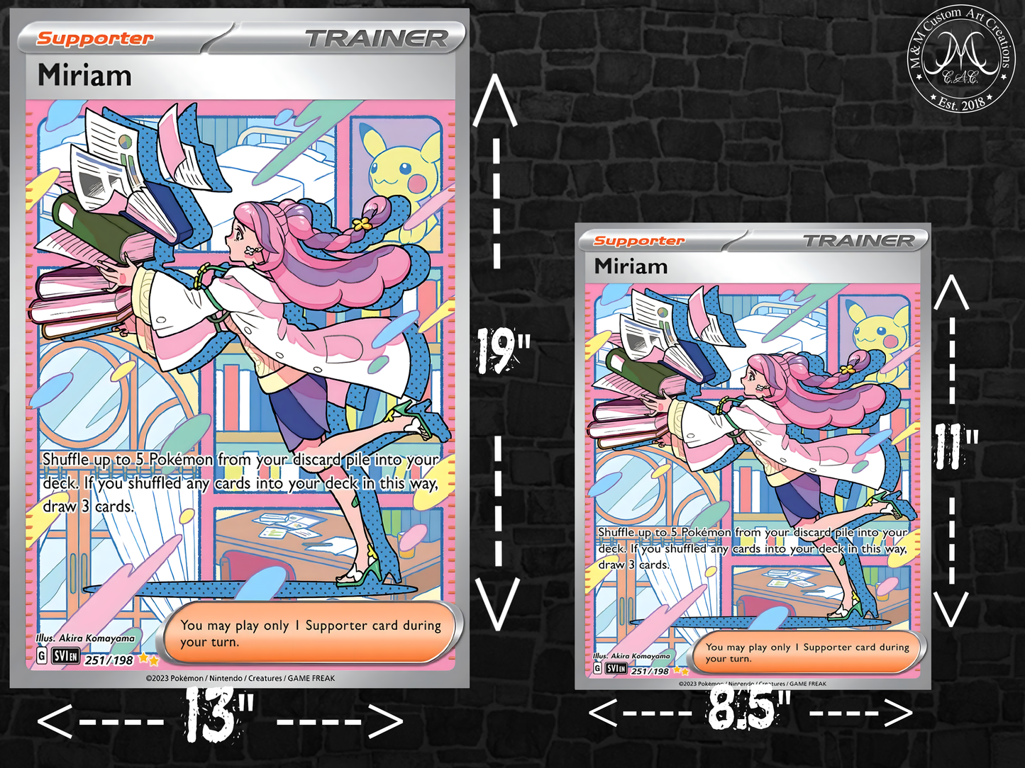 Miriam Pokémon Trainer Card Poster Print | Art from Paldea Region | Pokémon Wall Art