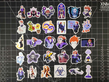 Overwatch 2 Moira Hero Spray's Sticker Set | 30 High Quality Glossy Vinyls