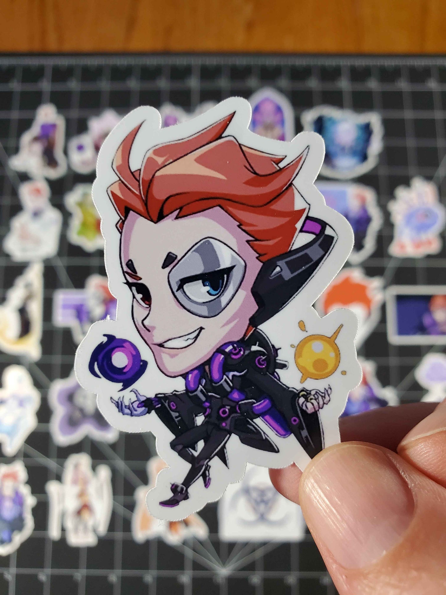 Overwatch 2 Moira Hero Spray's Sticker Set | 30 High Quality Glossy Vinyls