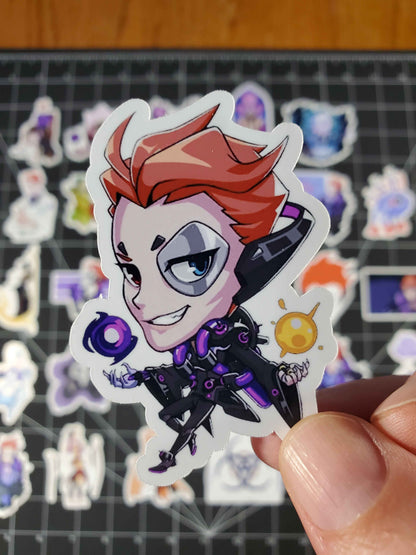 Overwatch 2 Moira Hero Spray's Sticker Set | 30 High Quality Glossy Vinyls