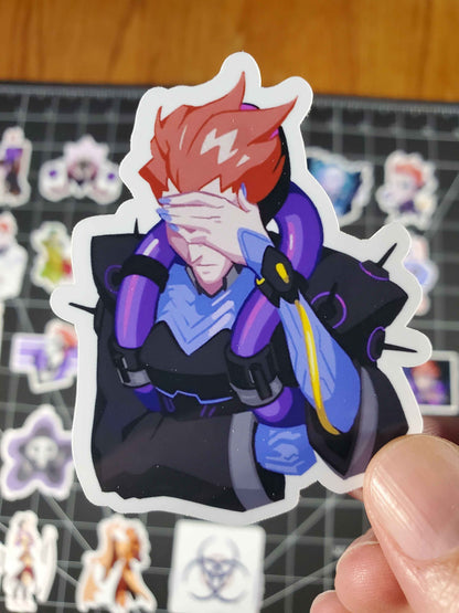 Overwatch 2 Moira Hero Spray's Sticker Set | 30 High Quality Glossy Vinyls