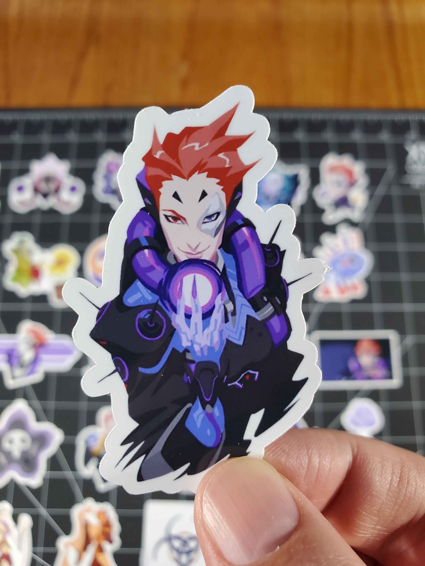 Overwatch 2 Moira Hero Spray's Sticker Set | 30 High Quality Glossy Vinyls