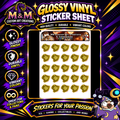 Monk Soul Crystal from Final Fantasy Glossy Vinyl Sticker SHEETS
