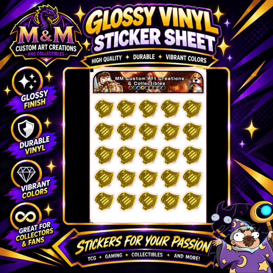 Monk Soul Crystal from Final Fantasy Glossy Vinyl Sticker SHEETS