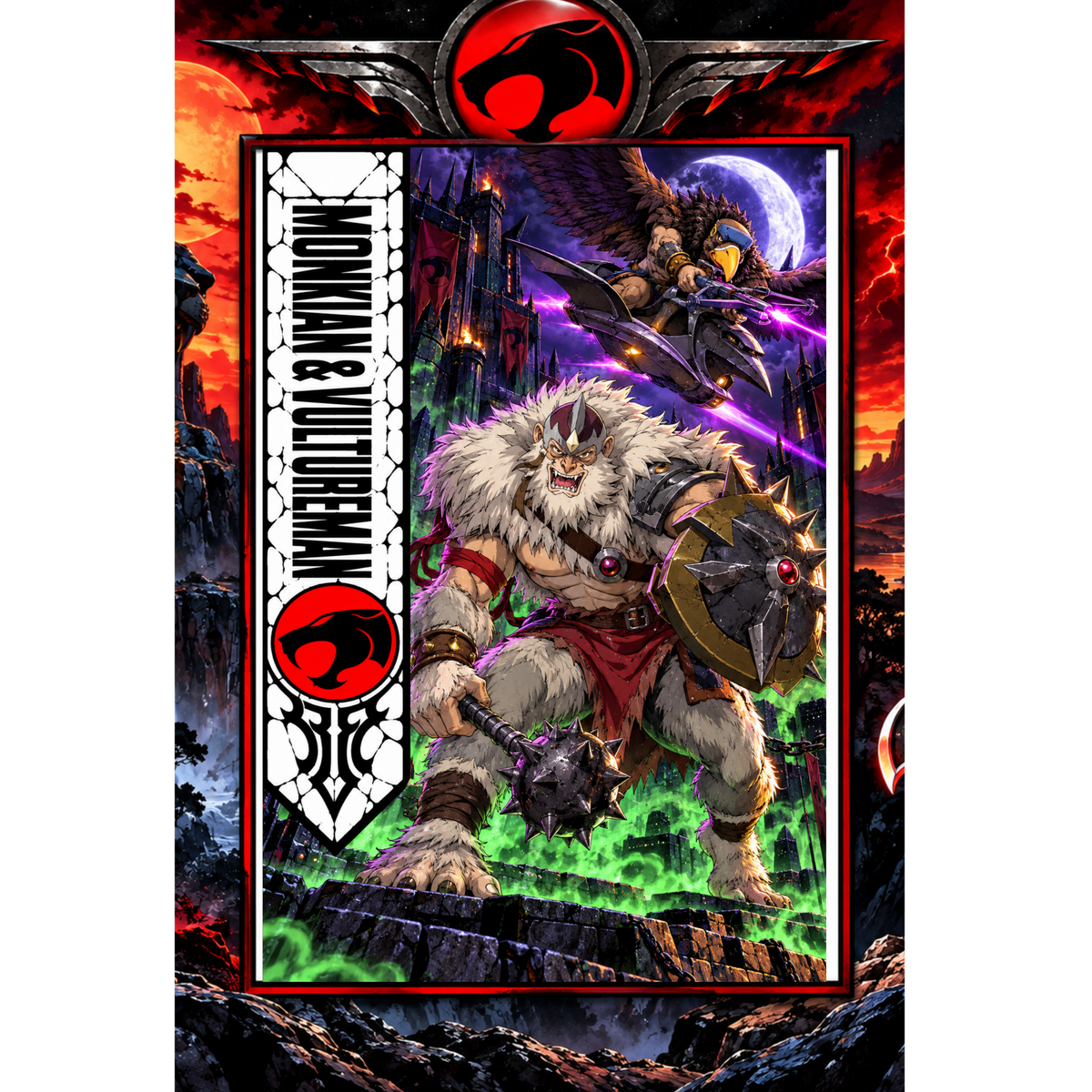 Thundercats MONKIAN & VULTUREMAN 13x19 Art Print Poster | Choose 1 or Complete Set