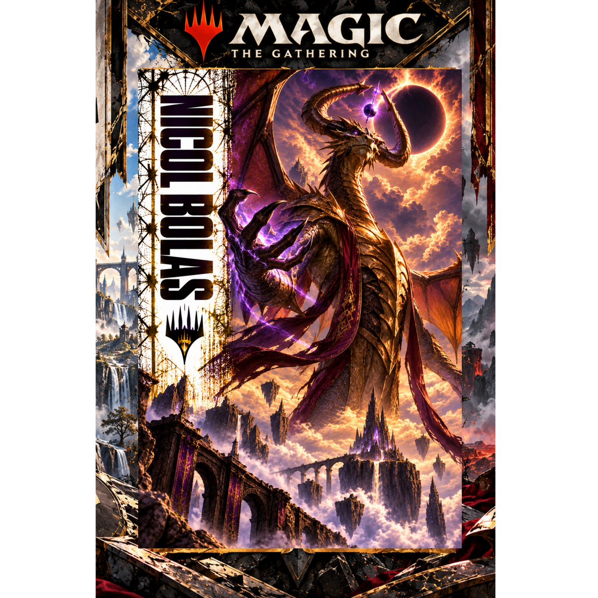 Magic The Gathering Nicol Bolas 13x19 Art Print Poster Choose 1 or Complete Set