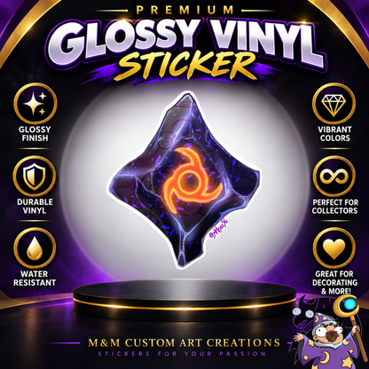 Ninja Soul Crystal from Final Fantasy Glossy Vinyl Sticker SHEETS