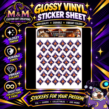 Ninja Soul Crystal from Final Fantasy Glossy Vinyl Sticker SHEETS
