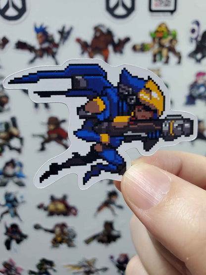 Overwatch Character Magnets | 43 Glossy Vinyl Magnetic Decals | Gamer Magnets