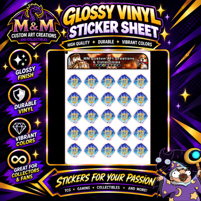 Paladin SoulStone from Final Fantasy Glossy Vinyl Sticker SHEETS