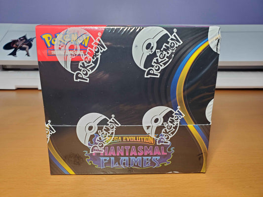 Phantasmal Flames Booster Boxes – Pokémon TCG | Factory Sealed Booster Packs, Pokemon Cards