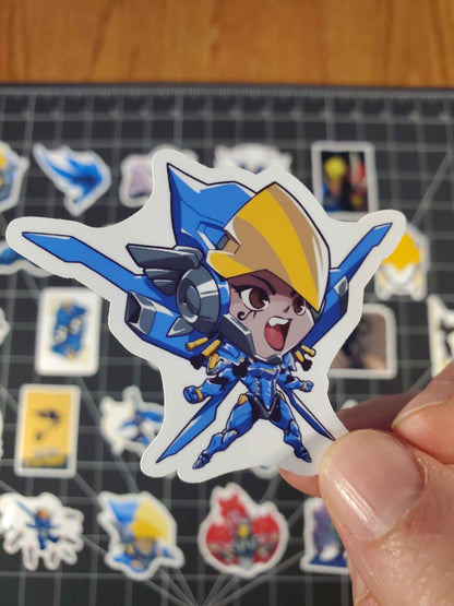 Overwatch 2 Pharah Hero Spray's Sticker Set | 29 High Quality Glossy Vinyls