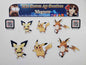 Pichu, Pikachu, Raichu Fridge Magnet Set - Pokemon Fridge Magnets Electric Types