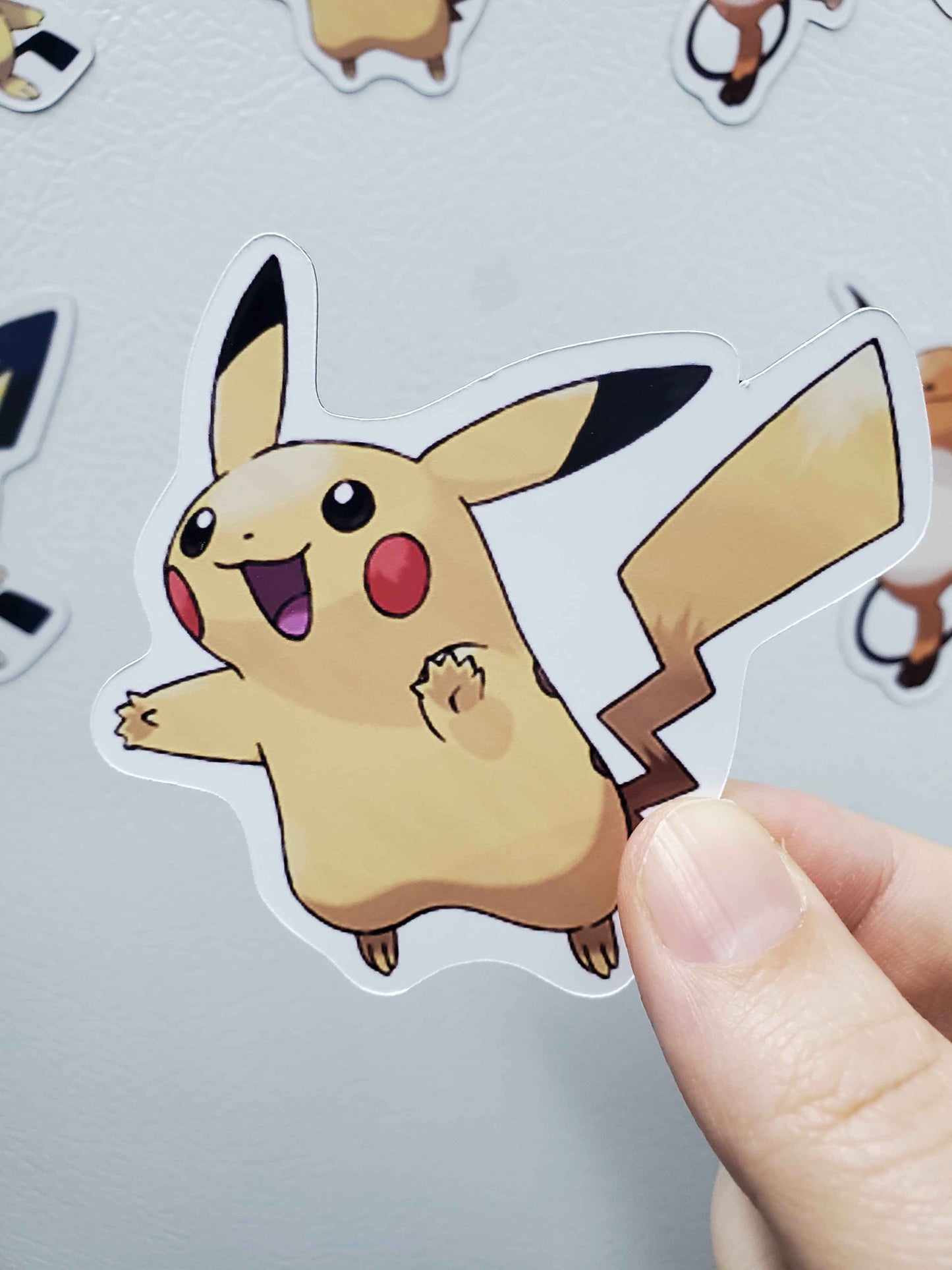 Pichu, Pikachu, Raichu Fridge Magnet Set - Pokemon Fridge Magnets Electric Types