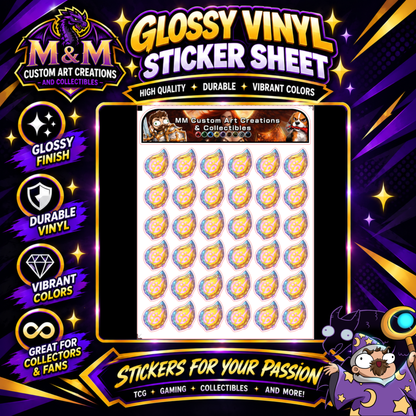 Pictomancer Soul Crystal from Final Fantasy Glossy Vinyl Sticker SHEETS