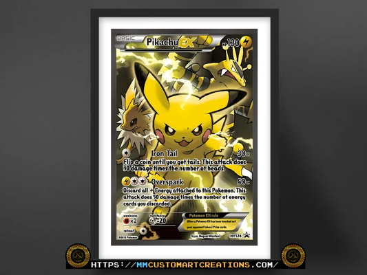 Pikachu EX #XY124 Promo (XYP) Poster Print - Available in Two Sizes