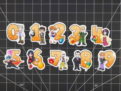 Pokemon Alphabet A-Z and 0-9 Gen 1 Kanto Fridge Magnets| Shiny Variations Available.