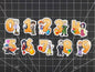 Pokemon Alphabet A-Z and 0-9 Gen 1 Kanto Fridge Magnets| Shiny Variations Available.