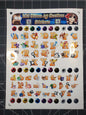 Pokemon Alphabet A-Z and 0-9 Gen 1 Kanto Stickers | Shiny Variations Available.