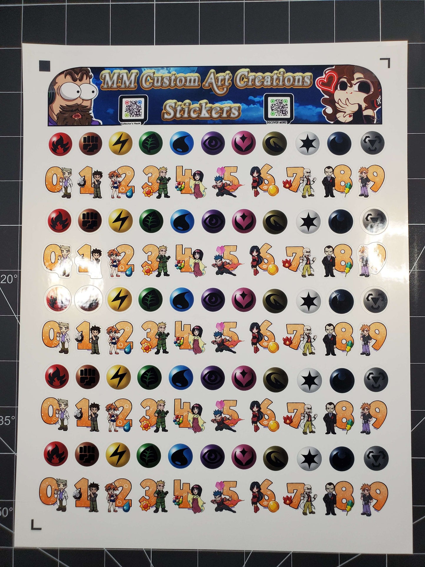 Pokemon Alphabet A-Z and 0-9 Gen 1 Kanto Stickers | Shiny Variations Available.