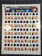 Pokemon Alphabet A-Z and 0-9 Gen 1 Kanto Stickers | Shiny Variations Available.