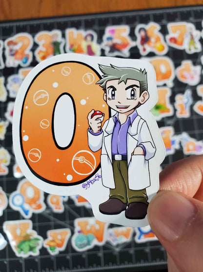 Pokemon Alphabet A-Z and 0-9 Gen 1 Kanto Fridge Magnets| Shiny Variations Available.