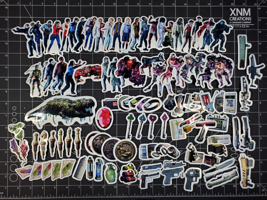 Resident Evil 2 Remake Sticker Pack | 106 High Quality Glossy Vinyl Decals