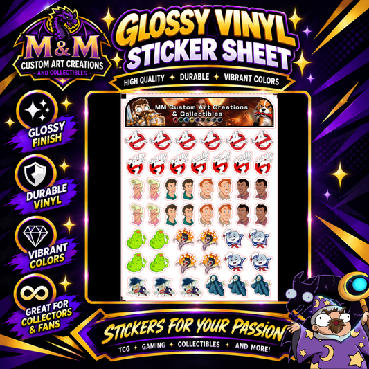 The Real Ghostbusters Glossy Vinyl Sticker SHEETS
