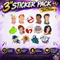 The Real Ghostbusters Stickers Set | Hero & Villain Set | 14 High-Quality Vinyl Decals