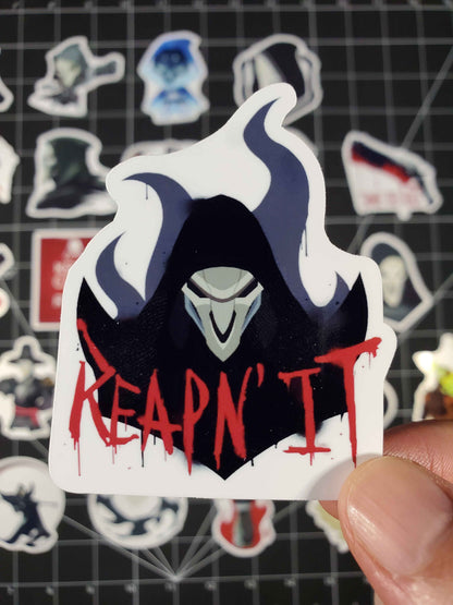 Overwatch 2 Reaper Hero Spray's Sticker Set | 27 High Quality Glossy Vinyls